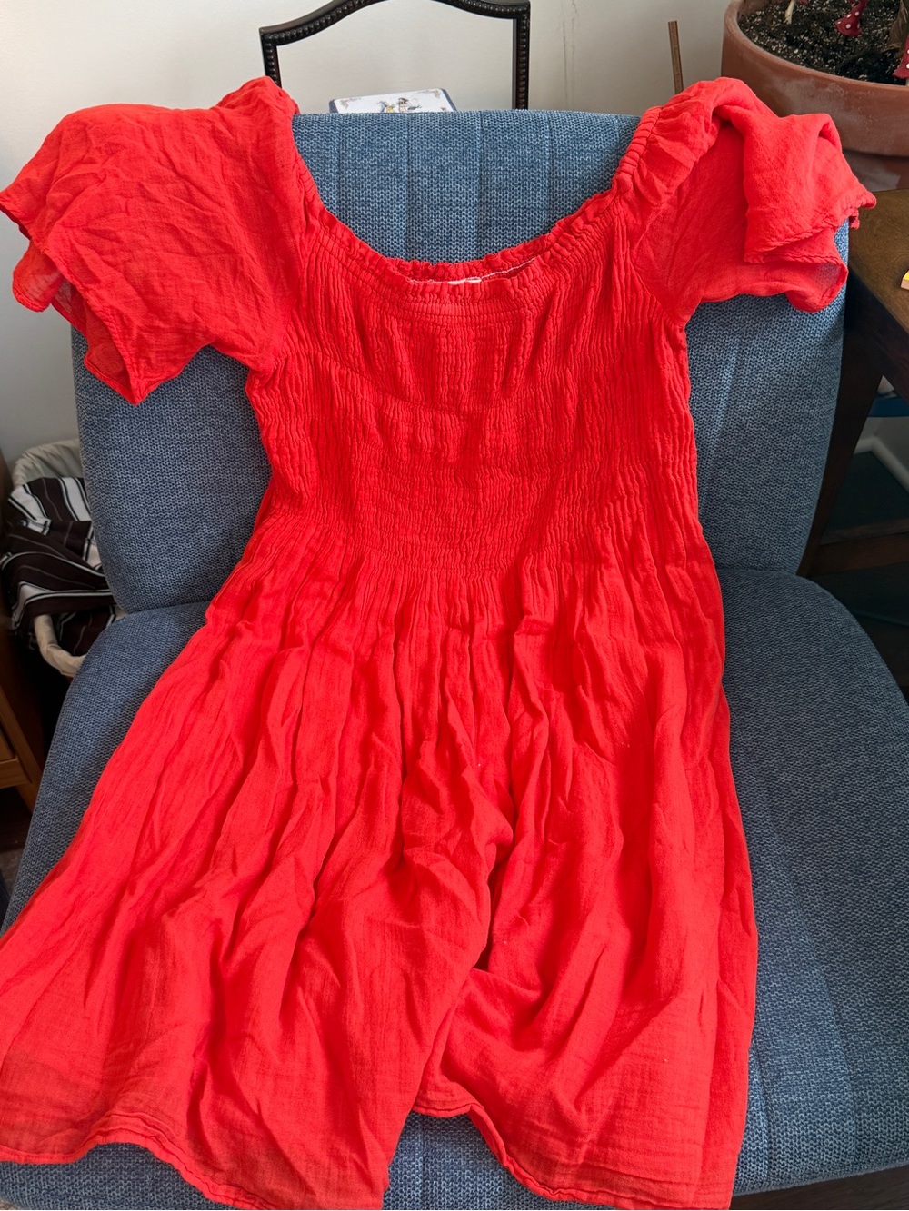 Smocked Baby-doll-esque cotton dress